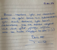 Benim için kahramansınız iyi ki sizinle tanışmışız