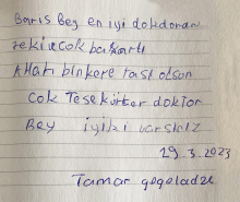 Çok teşekkür ederim doktor bey, iyi ki varsınız.